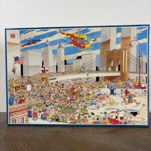 Sealed Jan van Haasteren New York Marathon 1000 pc Jigsaw Puzzle Jumbo 1639 VTG